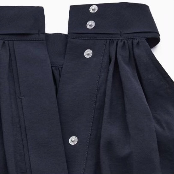 COS, Navy Blue Halterneck Maxi Dress - Picture 14 of 16